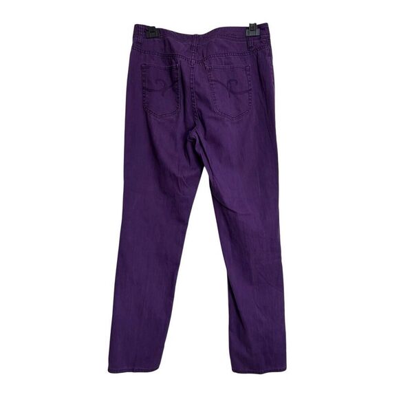 Additions by Chicos Jeans Womens Size 0.5 Small Purple Straight Leg Mid-Rise - Picture 2 of 7